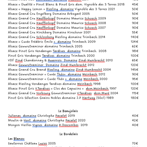Carte des vins 4